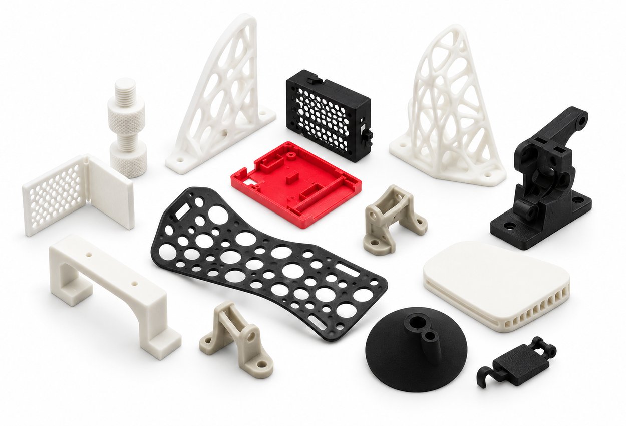 Functional 3D printed parts: brackets, enclosures, mounts and lightweight structures